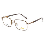 Matte Brown Premium Metal Eyewear – Lightweight & Durable