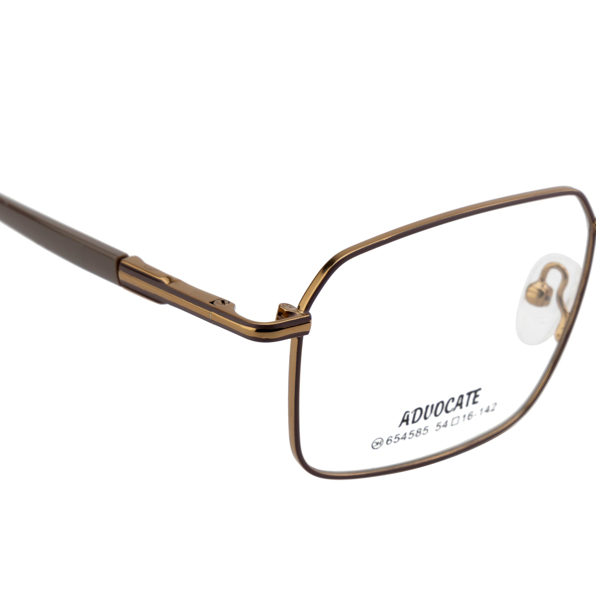 Matte Brown Premium Metal Eyewear – Lightweight & Durable