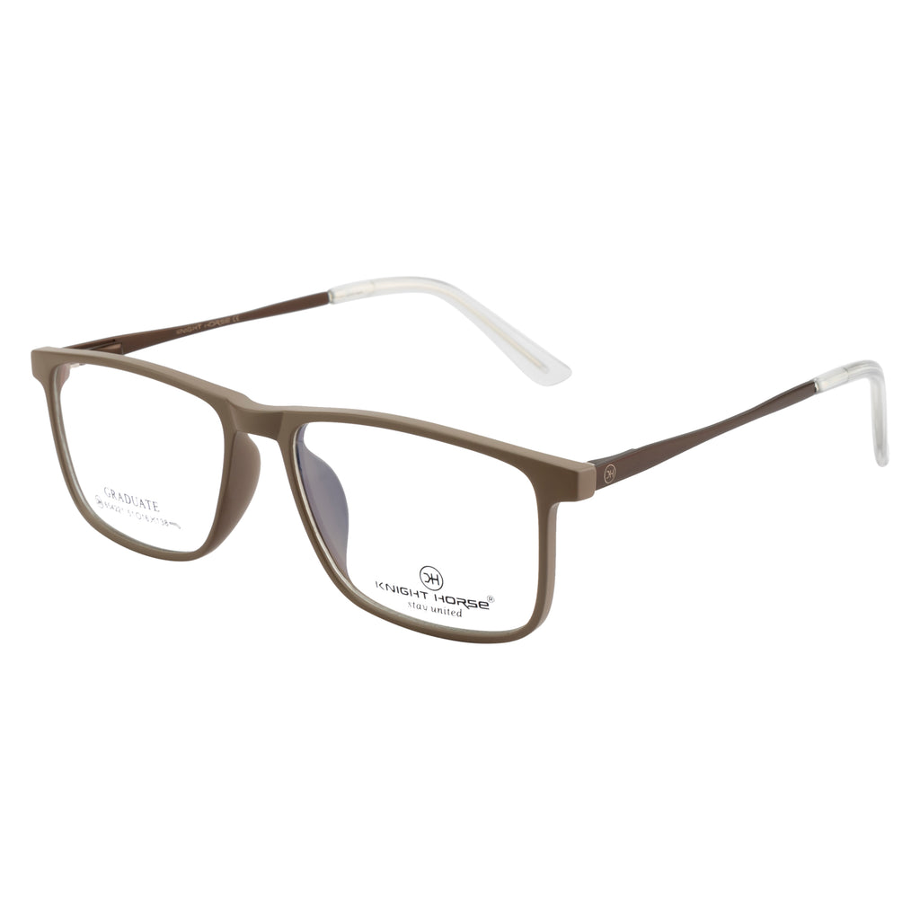 Modern Eyeglasses – Double Color Sides, Comfortable Fit, Lightweight, Taupe