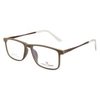 Modern Eyeglasses – Double Color Sides, Comfortable Fit, Lightweight, Taupe