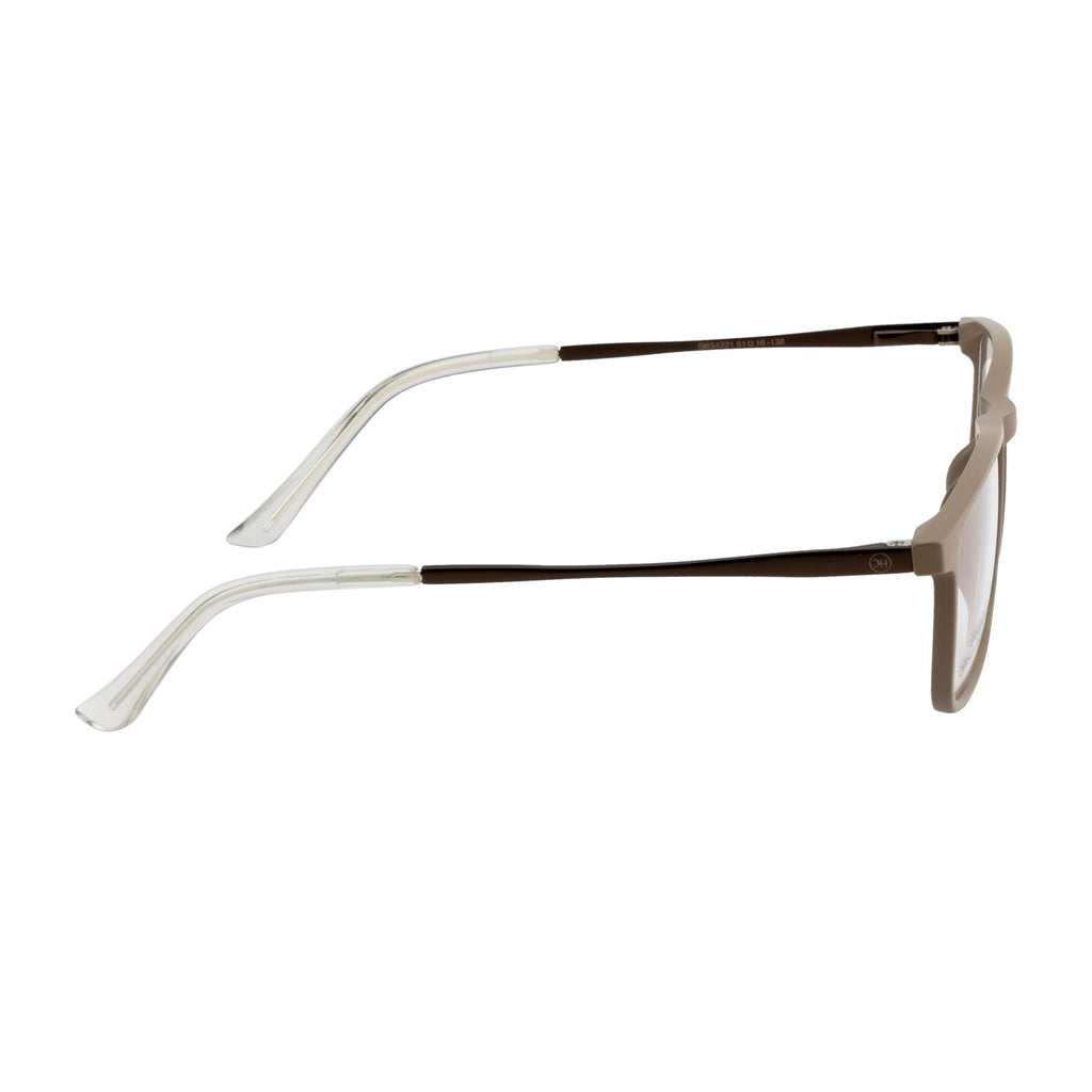 Modern Eyeglasses – Double Color Sides, Comfortable Fit, Lightweight, Taupe