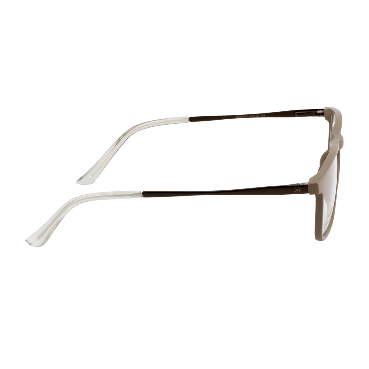 Modern Eyeglasses – Double Color Sides, Comfortable Fit, Lightweight, Taupe