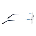 Rimless Eyewear | Stylish Lightweight Glasses with Blue Side Accents