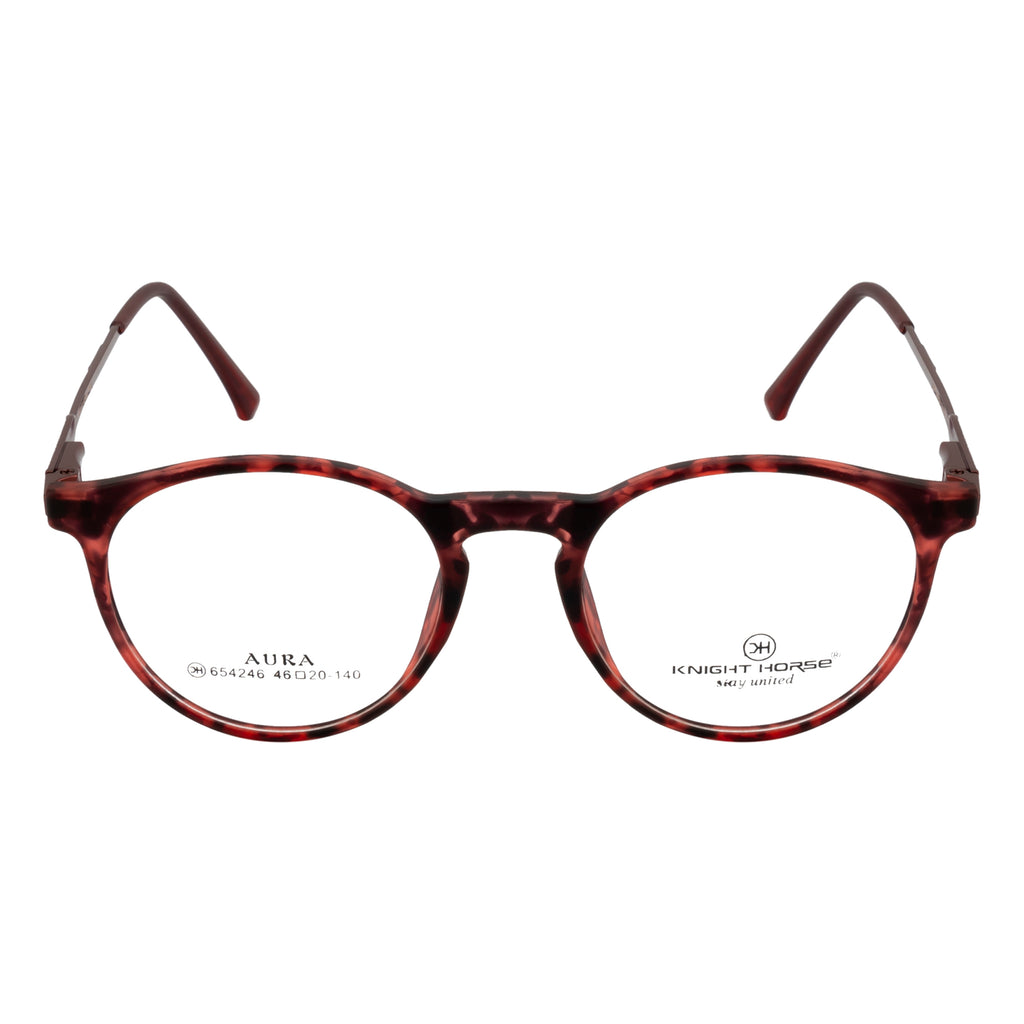 Round Eyewear | Trendy Red Frame | Stylish & Comfortable Glasses