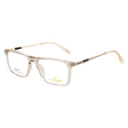 Rectangle Glasses | High-Quality Spring Hinges | Gloss Beige | Stylish & Durable