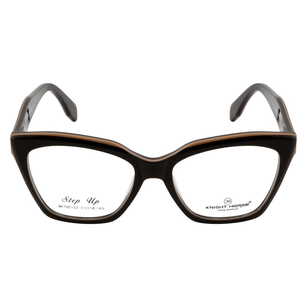 Cat-Eye Eyewear for Women – Bold & Fashionable Black/Beige frame
