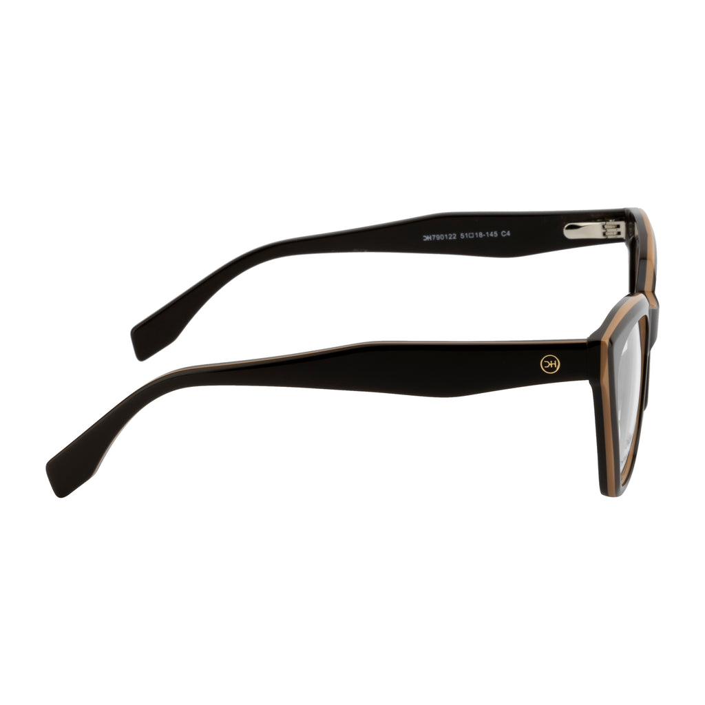 Cat-Eye Eyewear for Women – Bold & Fashionable Black/Beige frame