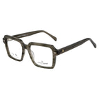 Bold & Stylish – Knight Horse Square Acetate Frames in Green Hues