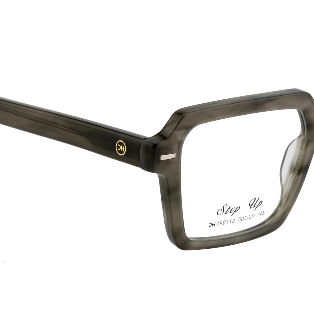Bold & Stylish – Knight Horse Square Acetate Frames in Green Hues