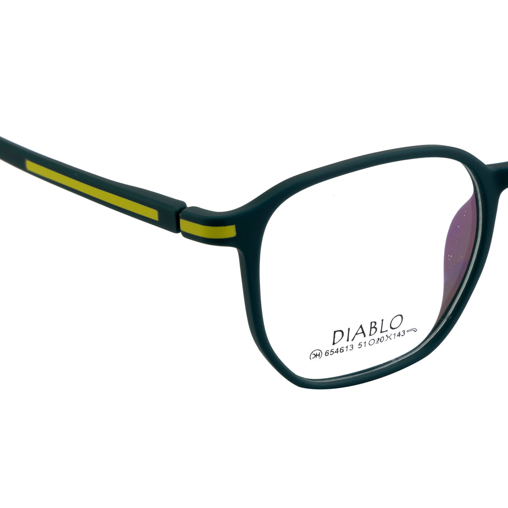 Eyewear | Matte Dark Green | Trendy Eyewear with Spring Hinges