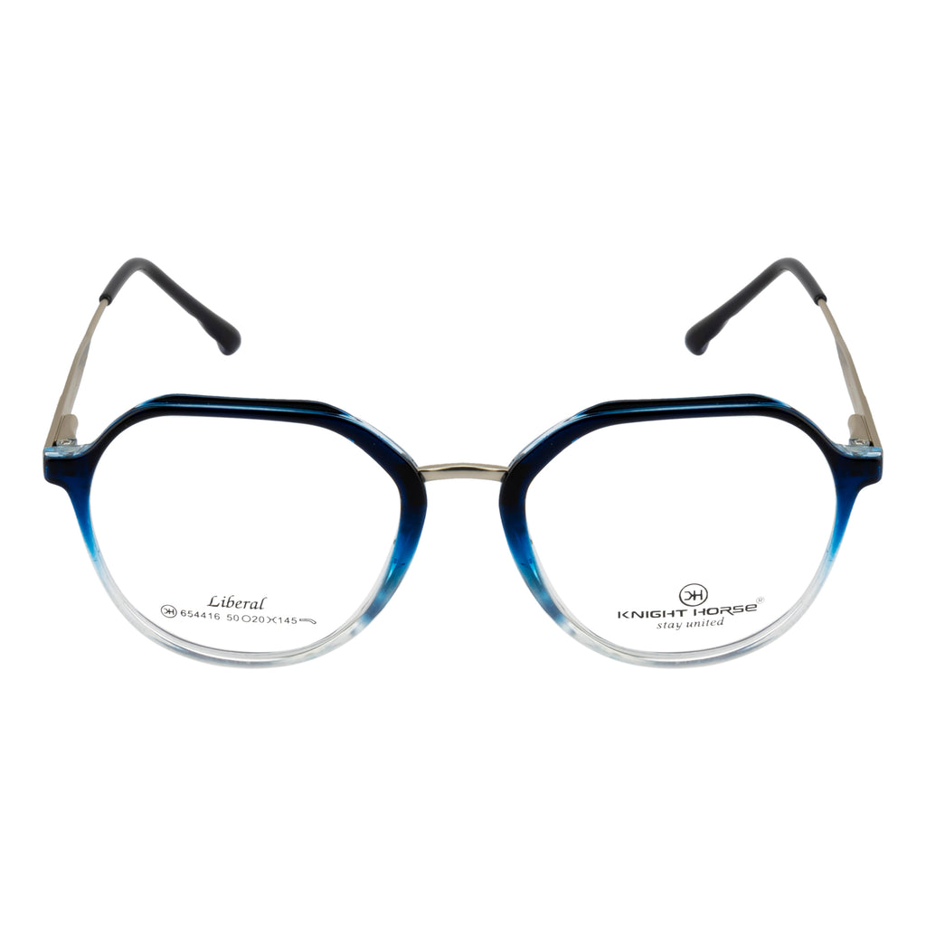 Geometric Eyewear – Stylish Fancy Frames| Dual-Tone Design| Glossy Finish