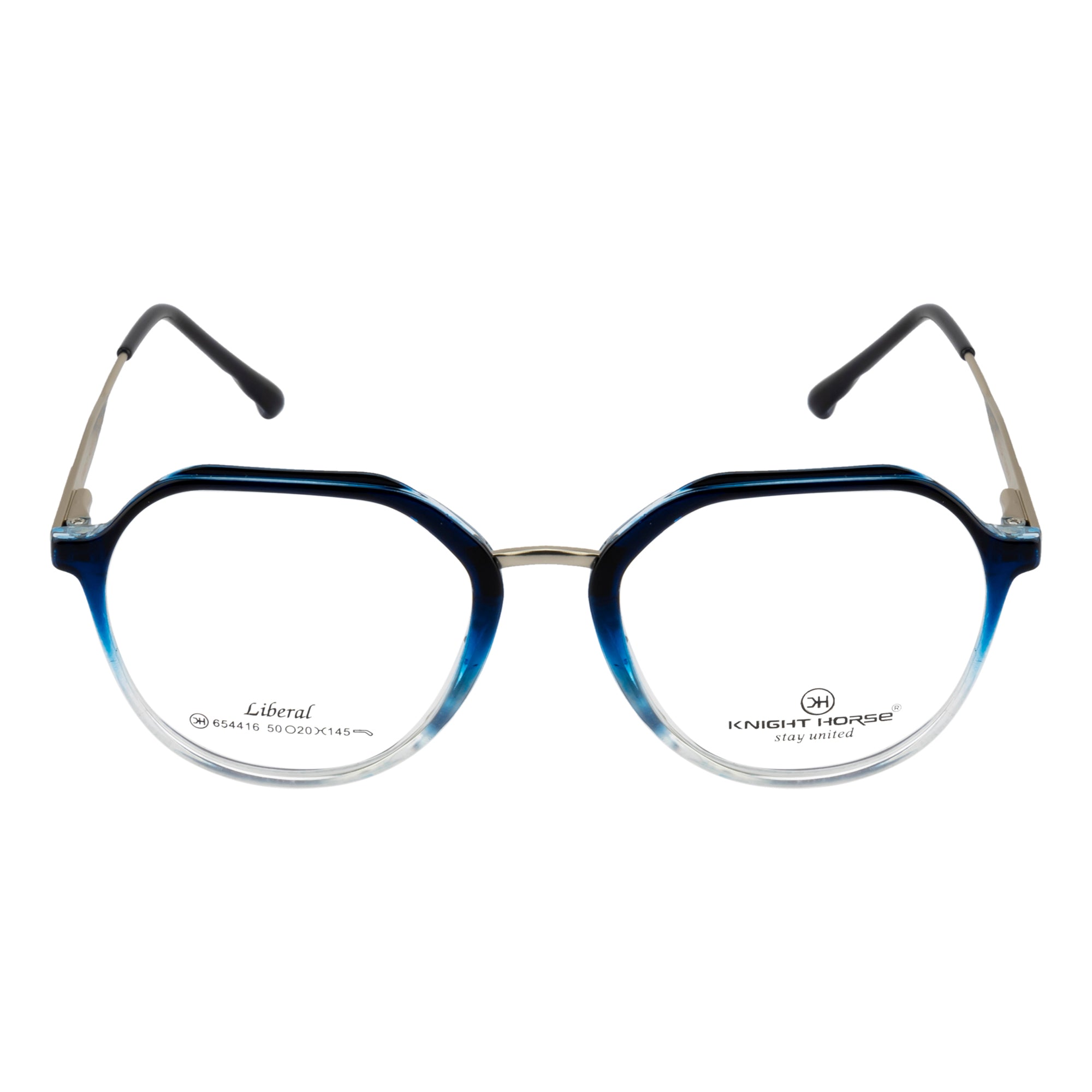 Geometric Eyewear – Stylish Fancy Frames| Dual-Tone Design| Glossy Finish