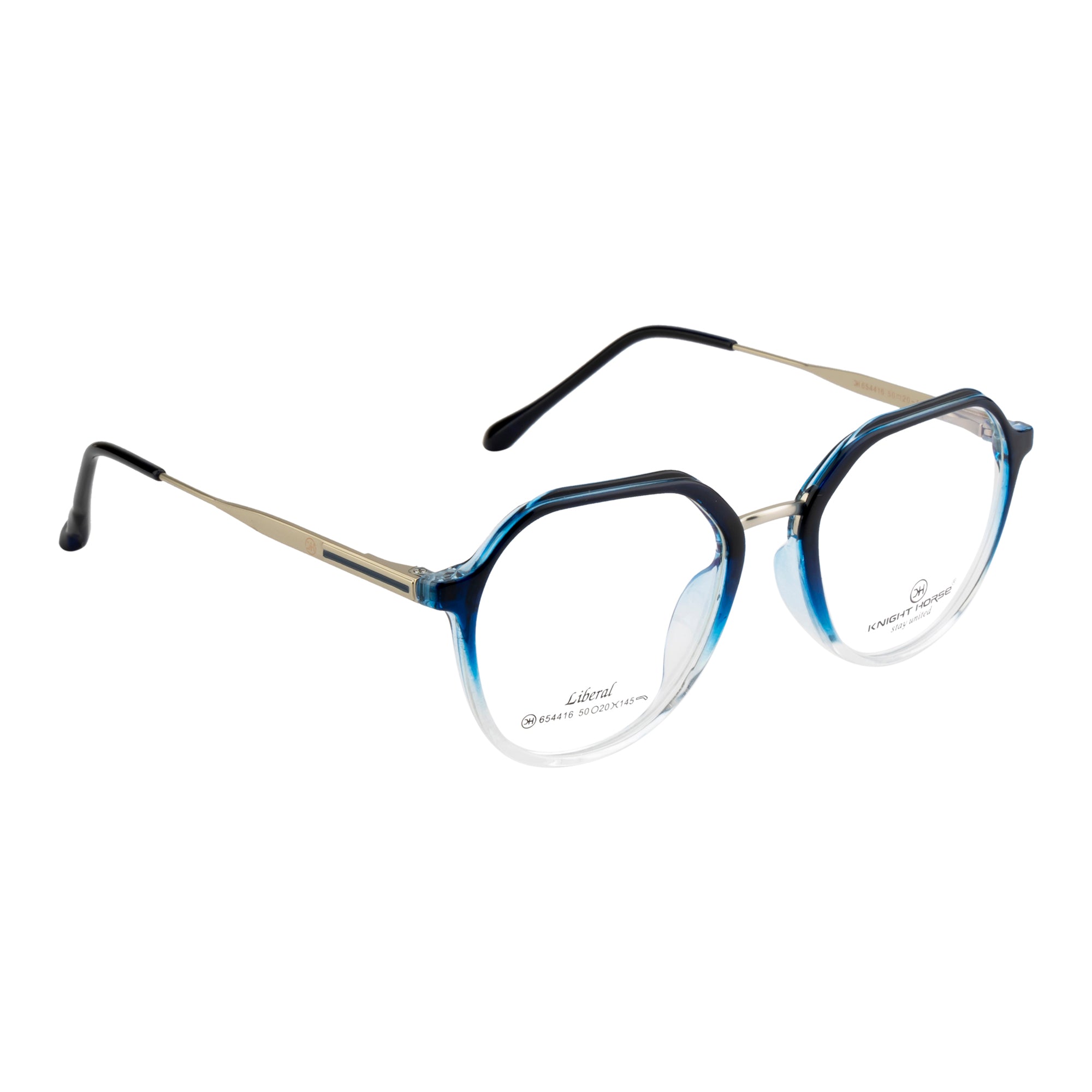 Geometric Eyewear – Stylish Fancy Frames| Dual-Tone Design| Glossy Finish