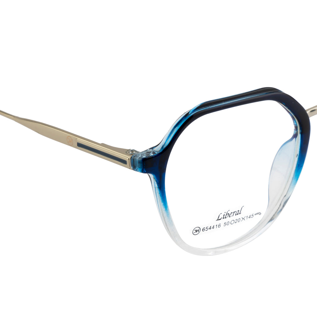 Geometric Eyewear – Stylish Fancy Frames| Dual-Tone Design| Glossy Finish