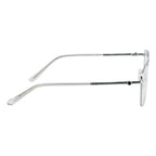 Stylish Double-Bar Men's Glasses | High-Quality Fancy Design | Silver Frame