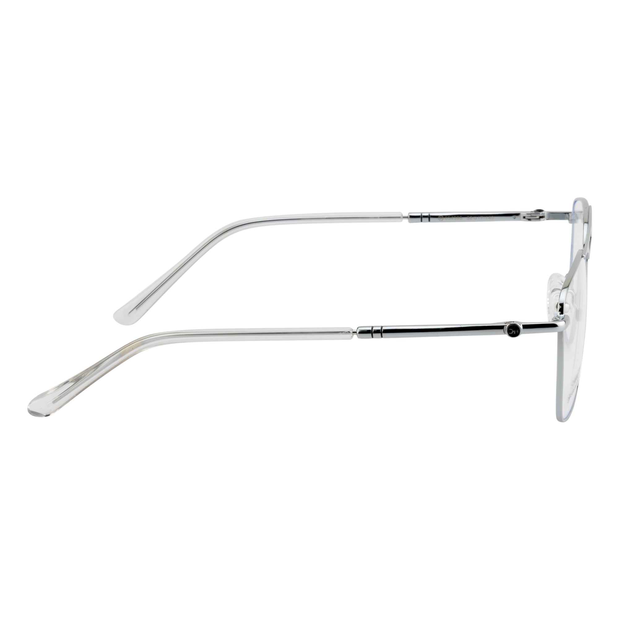 Stylish Double-Bar Men's Glasses | High-Quality Fancy Design | Silver Frame