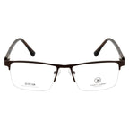 High-Quality Rectangle Supra Design Glasses | Brown Frame with Spring Hinges