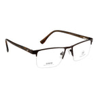 High-Quality Rectangle Supra Design Glasses | Brown Frame with Spring Hinges