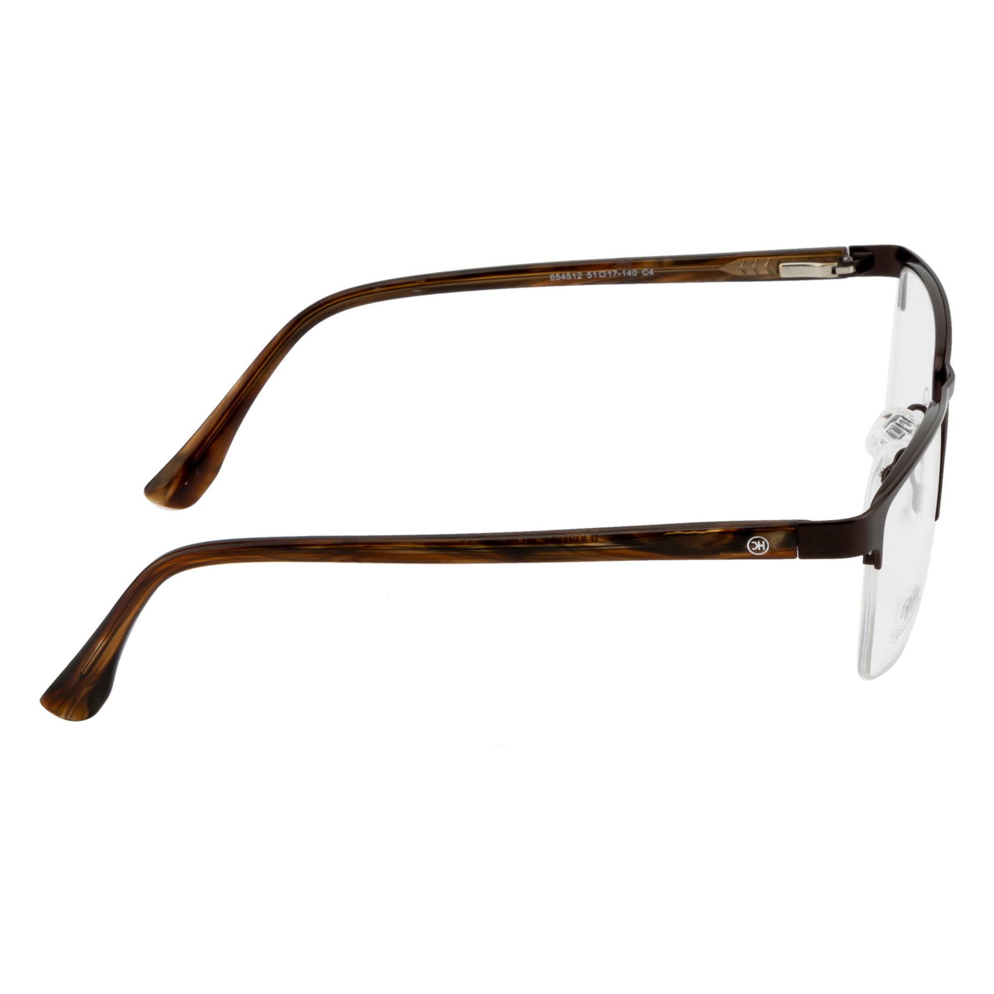 High-Quality Rectangle Supra Design Glasses | Brown Frame with Spring Hinges