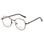 Classic Octagon Shape Eyewear | Sophisticated Brown Finish