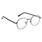 Classic Octagon Shape Eyewear | Sophisticated Brown Finish