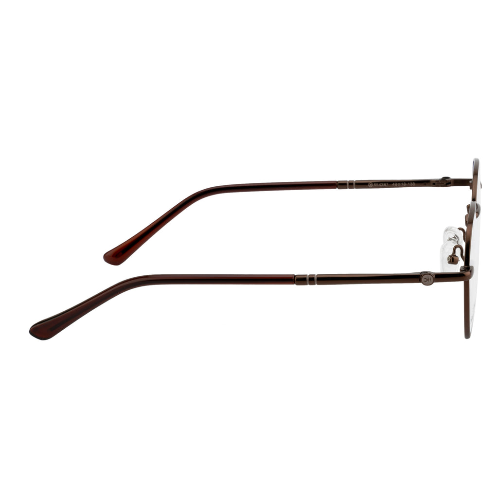 Classic Octagon Shape Eyewear | Sophisticated Brown Finish