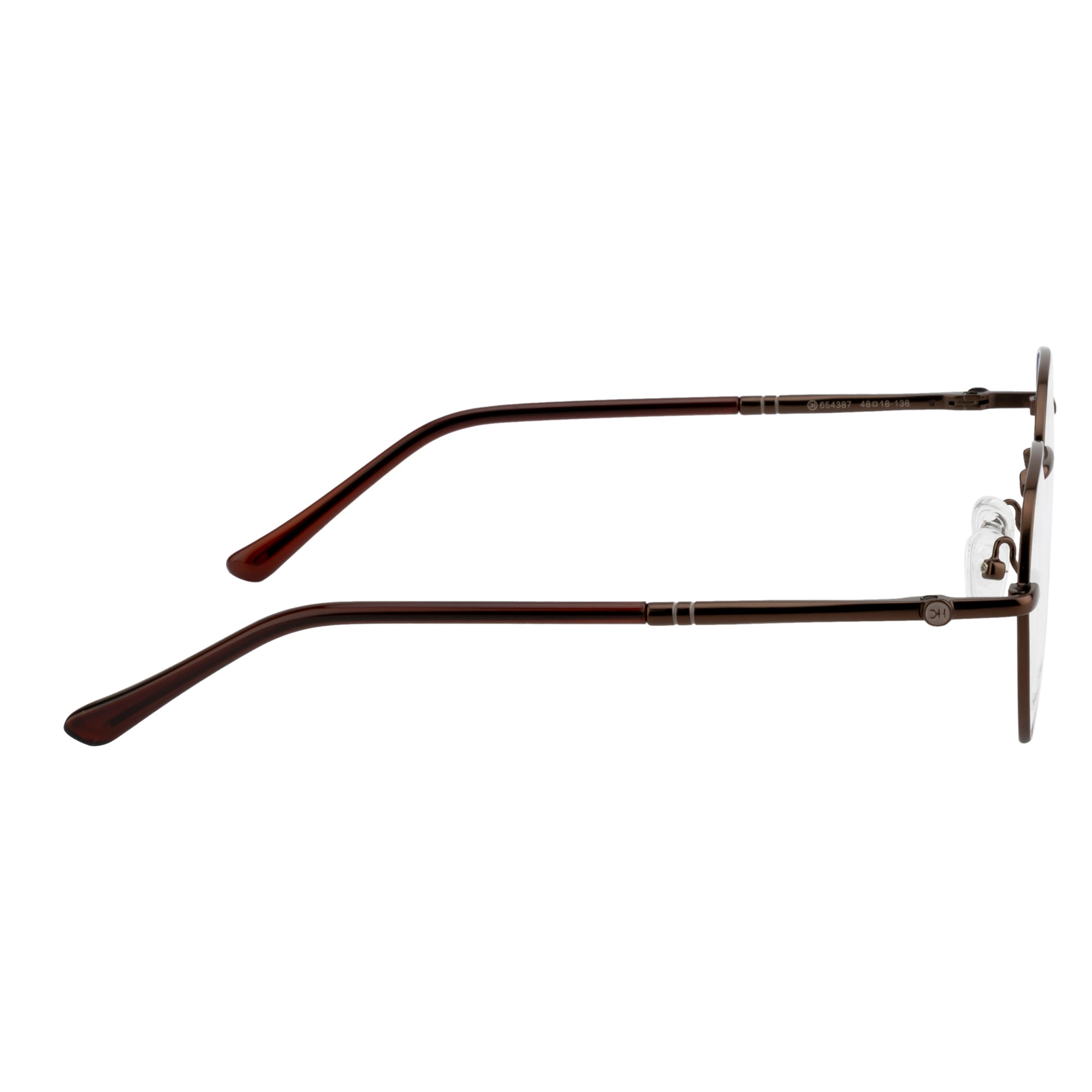 Classic Octagon Shape Eyewear | Sophisticated Brown Finish