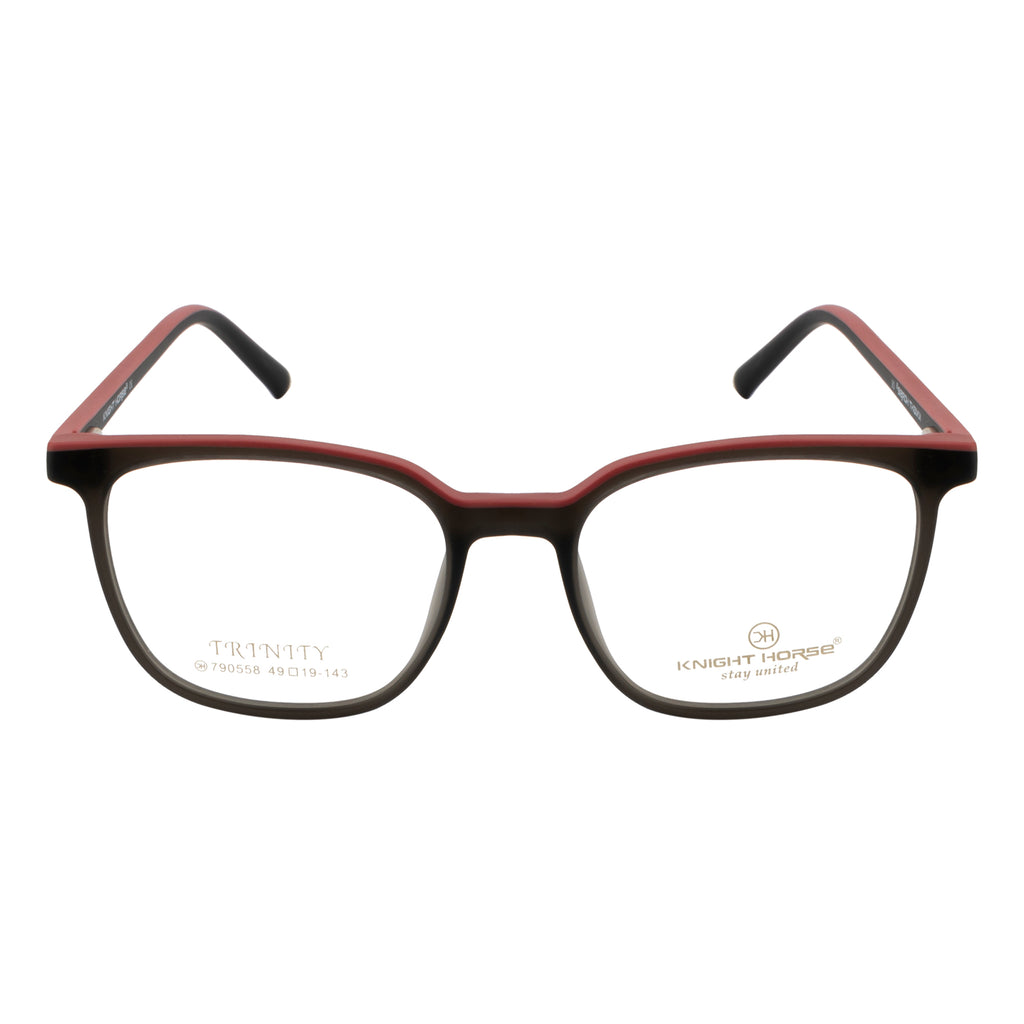 Square Eyeglasses | Lightweight & Durable | Spring Hinges | Black/Pink