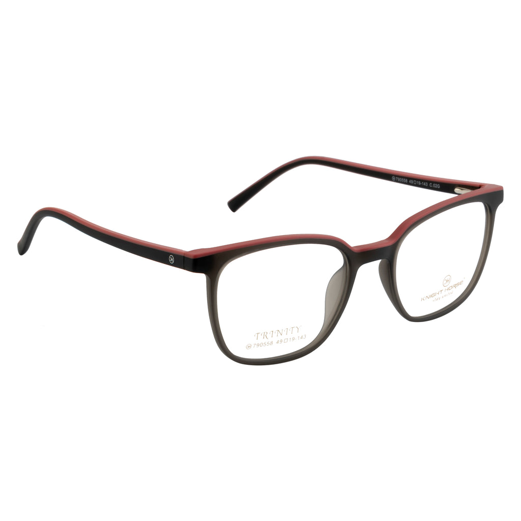 Square Eyeglasses | Lightweight & Durable | Spring Hinges | Black/Pink