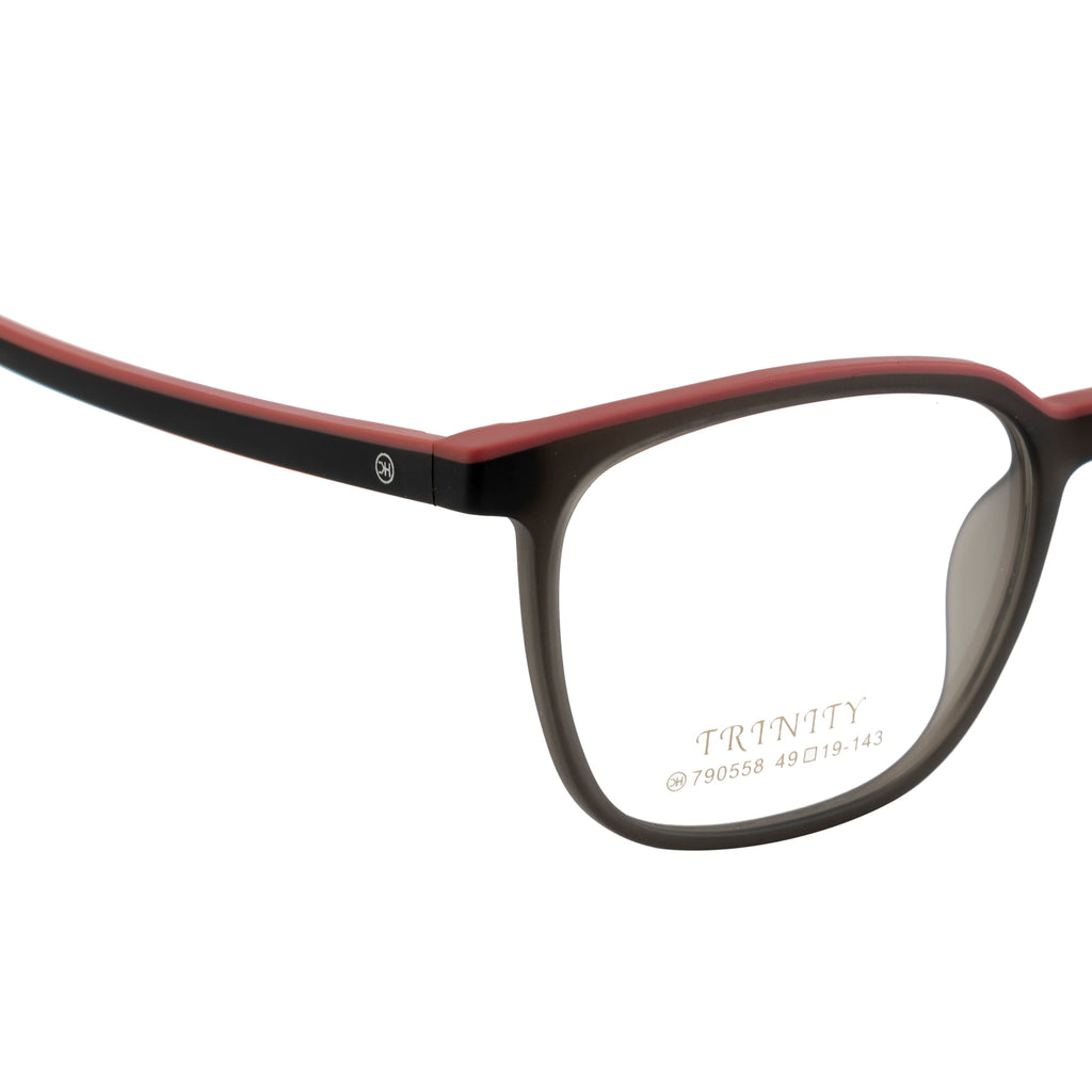 Square Eyeglasses | Lightweight & Durable | Spring Hinges | Black/Pink
