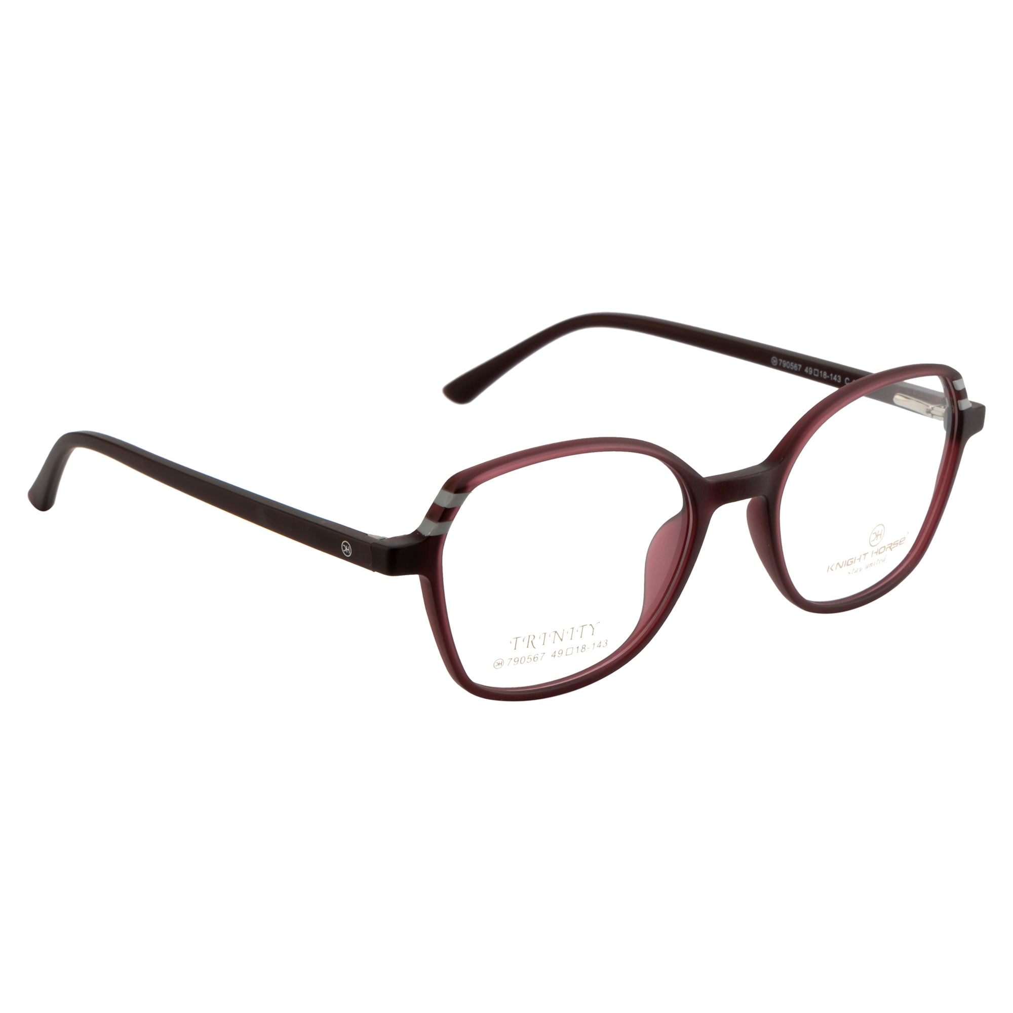 Women's Cat-Eye Eyewear | Stylish Lightweight Maroon Frames with Spring Hinges