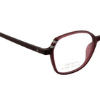 Women's Cat-Eye Eyewear | Stylish Lightweight Maroon Frames with Spring Hinges