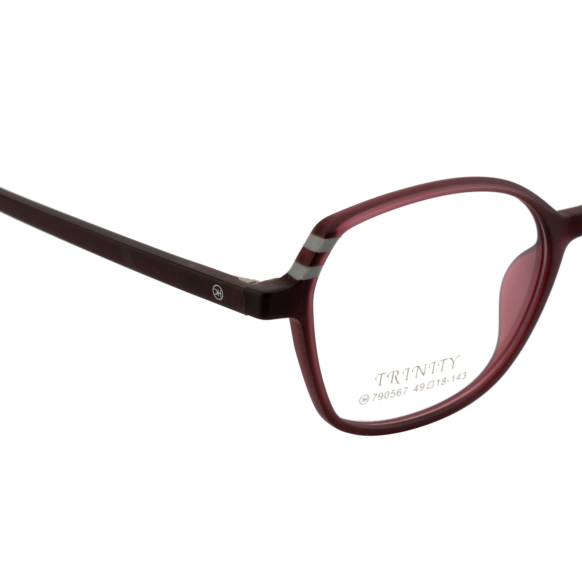Women's Cat-Eye Eyewear | Stylish Lightweight Maroon Frames with Spring Hinges