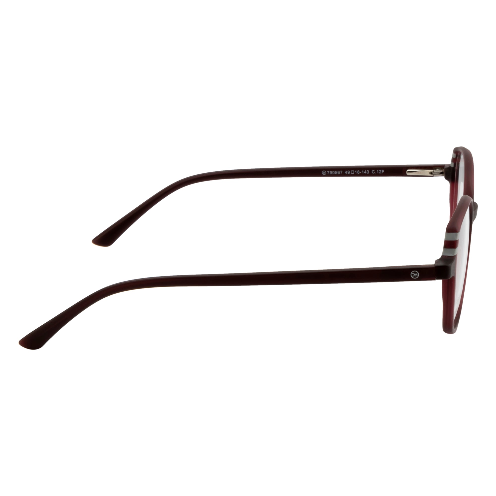 Women's Cat-Eye Eyewear | Stylish Lightweight Maroon Frames with Spring Hinges
