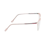 Women's Cat-Eye Eyewear | Stylish Gloss Pink Frame with Glitter Accent
