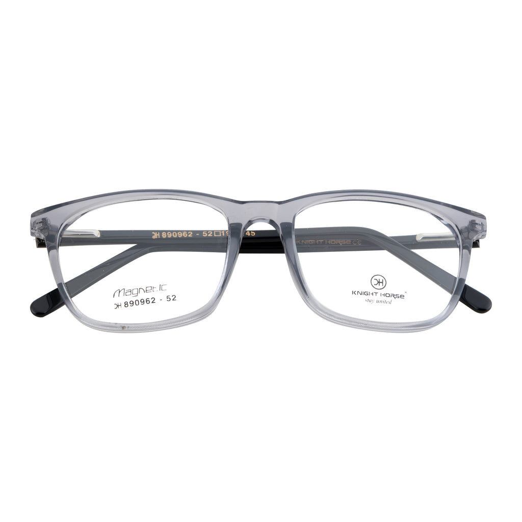 Sleek Translucent Square Glasses with Flexible Hinges