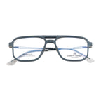 Trendy Eyewear | Geometric Shape with Sleek Double-Bar | Elegant Dual-Color Accent