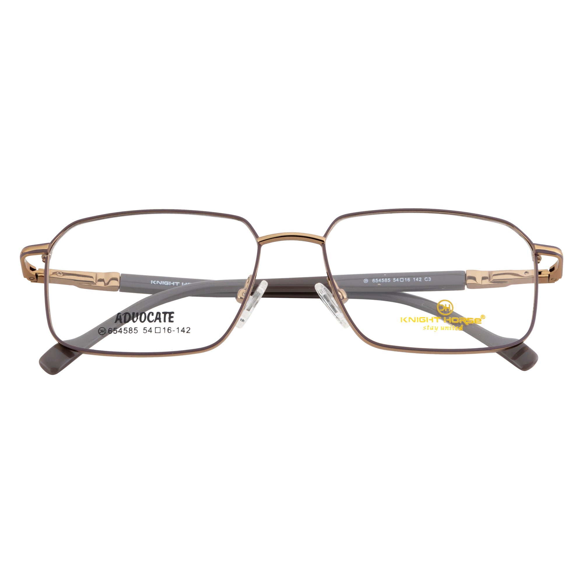 Matte Brown Premium Metal Eyewear – Lightweight & Durable