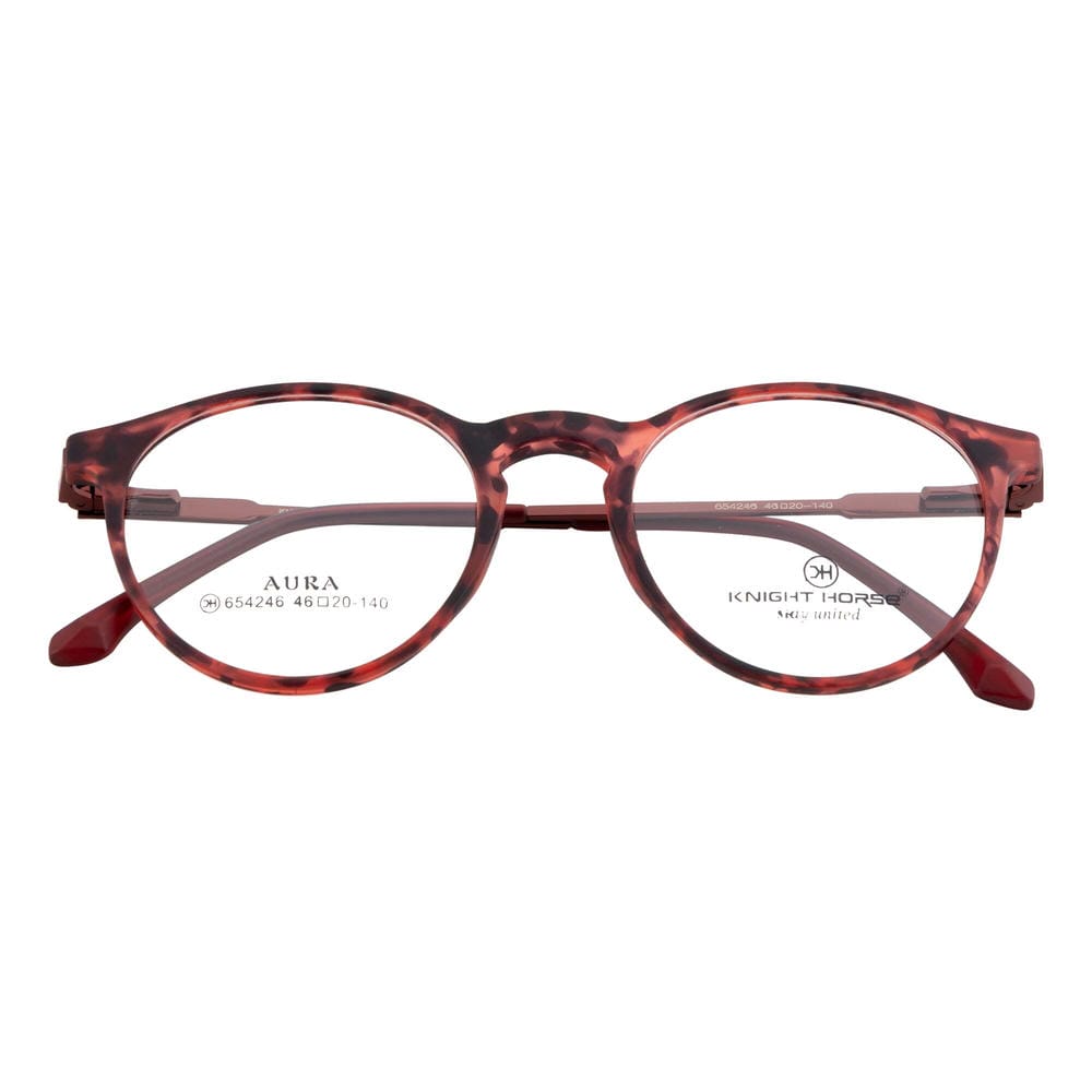 Round Eyewear | Trendy Red Frame | Stylish & Comfortable Glasses