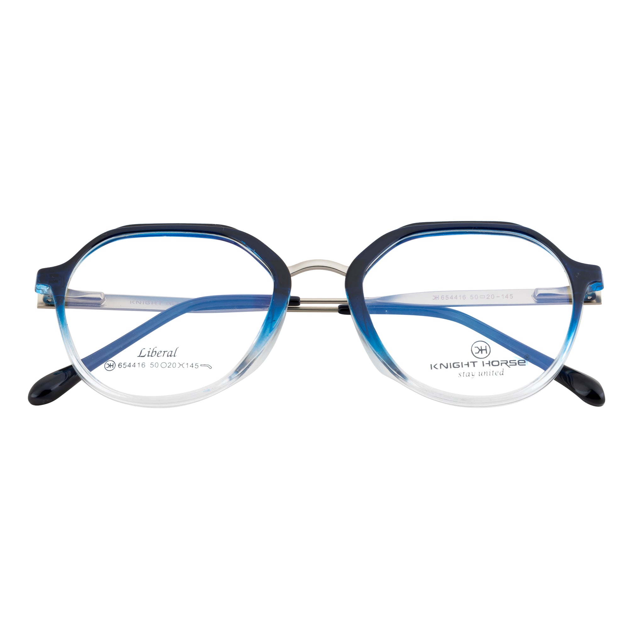 Geometric Eyewear – Stylish Fancy Frames| Dual-Tone Design| Glossy Finish
