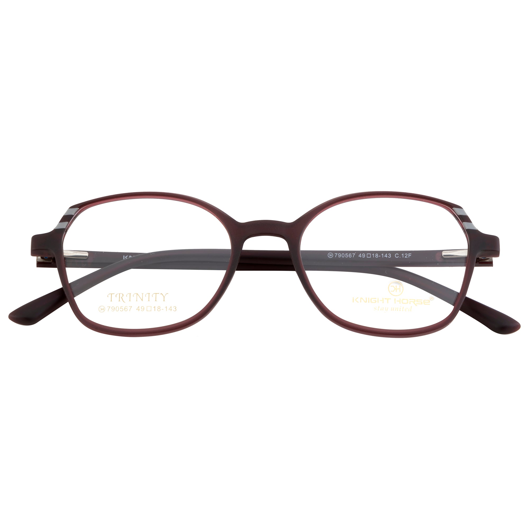 Women's Cat-Eye Eyewear | Stylish Lightweight Maroon Frames with Spring Hinges