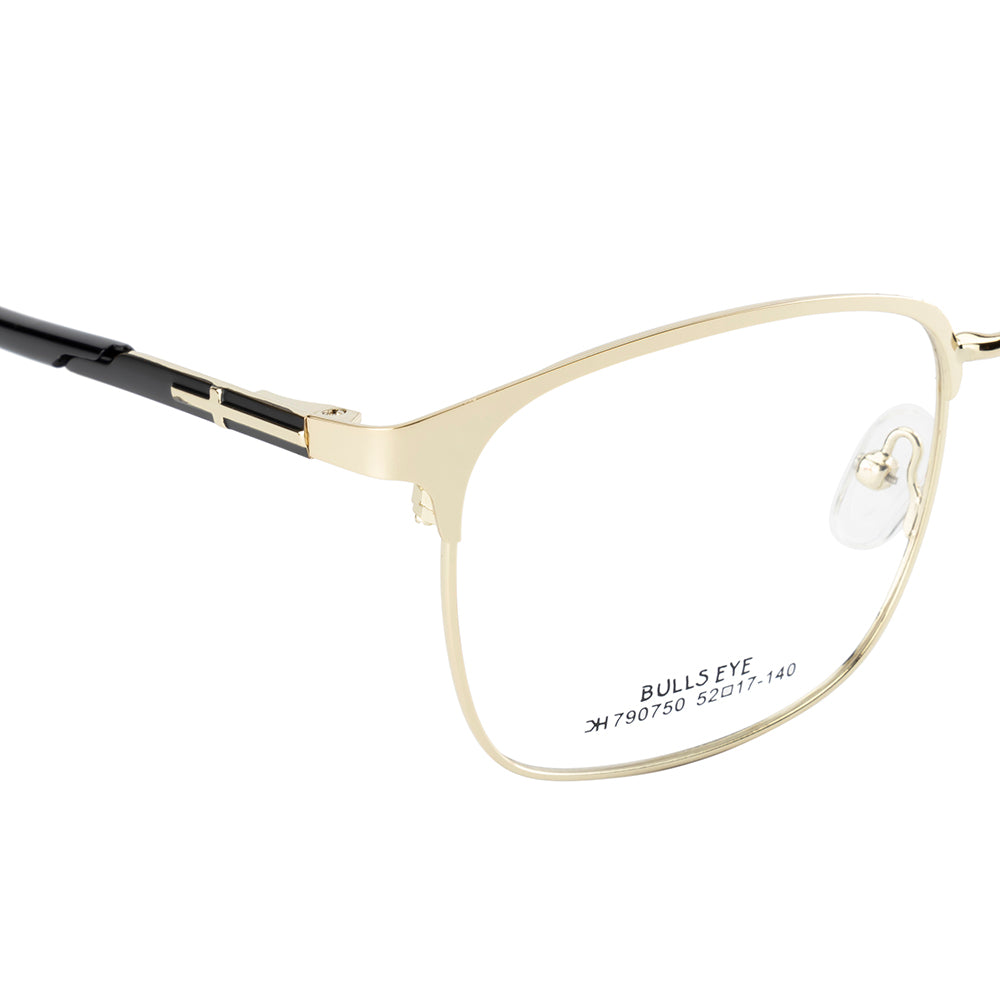 Knight Horse Gold Metal Eyewear Frame | Unisex | Lightweight with Spring Hinges | Stylish & Durable