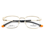 Knight Horse Gold Metal Eyewear Frame | Unisex | Lightweight with Spring Hinges | Stylish & Durable