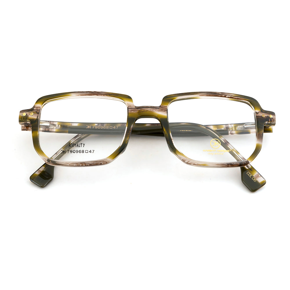 Knight Horse Bold Acetate Designer Eyewear Frame – Premium Quality