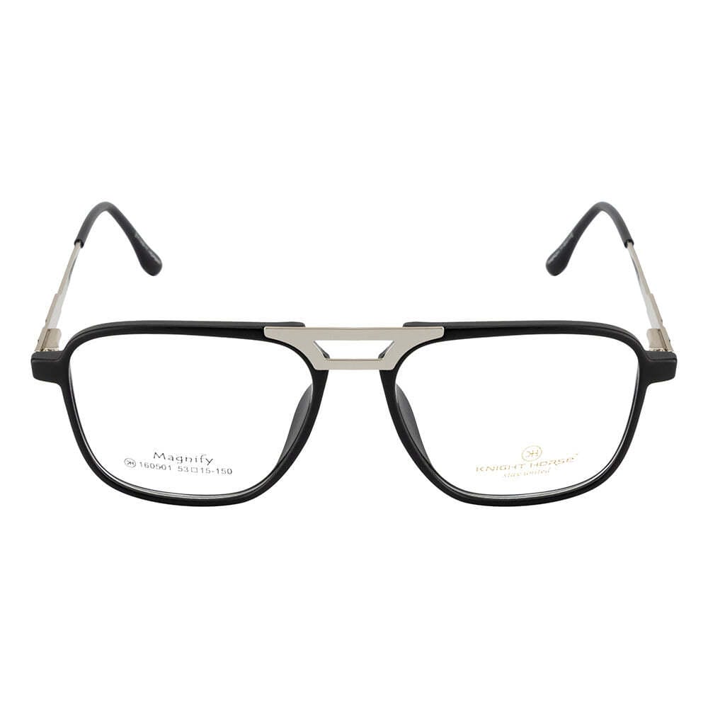 Knight Horse BoldLine Eyewear – TR90 & Silver Metal for Men