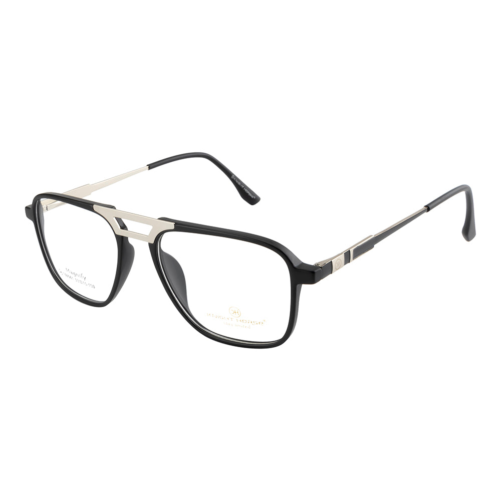 Knight Horse BoldLine Eyewear – TR90 & Silver Metal for Men