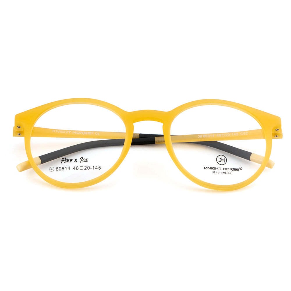 Knight Horse BoldCurve - Yellow Frame with Spring Hinges