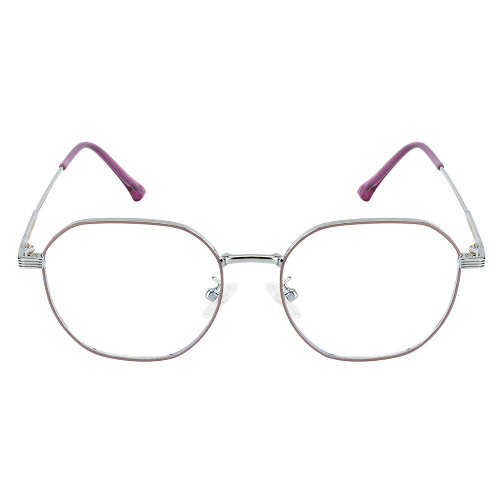 Knight Horse Eyewear – Silver & Purple | Lightweight Stylish Optical Frame