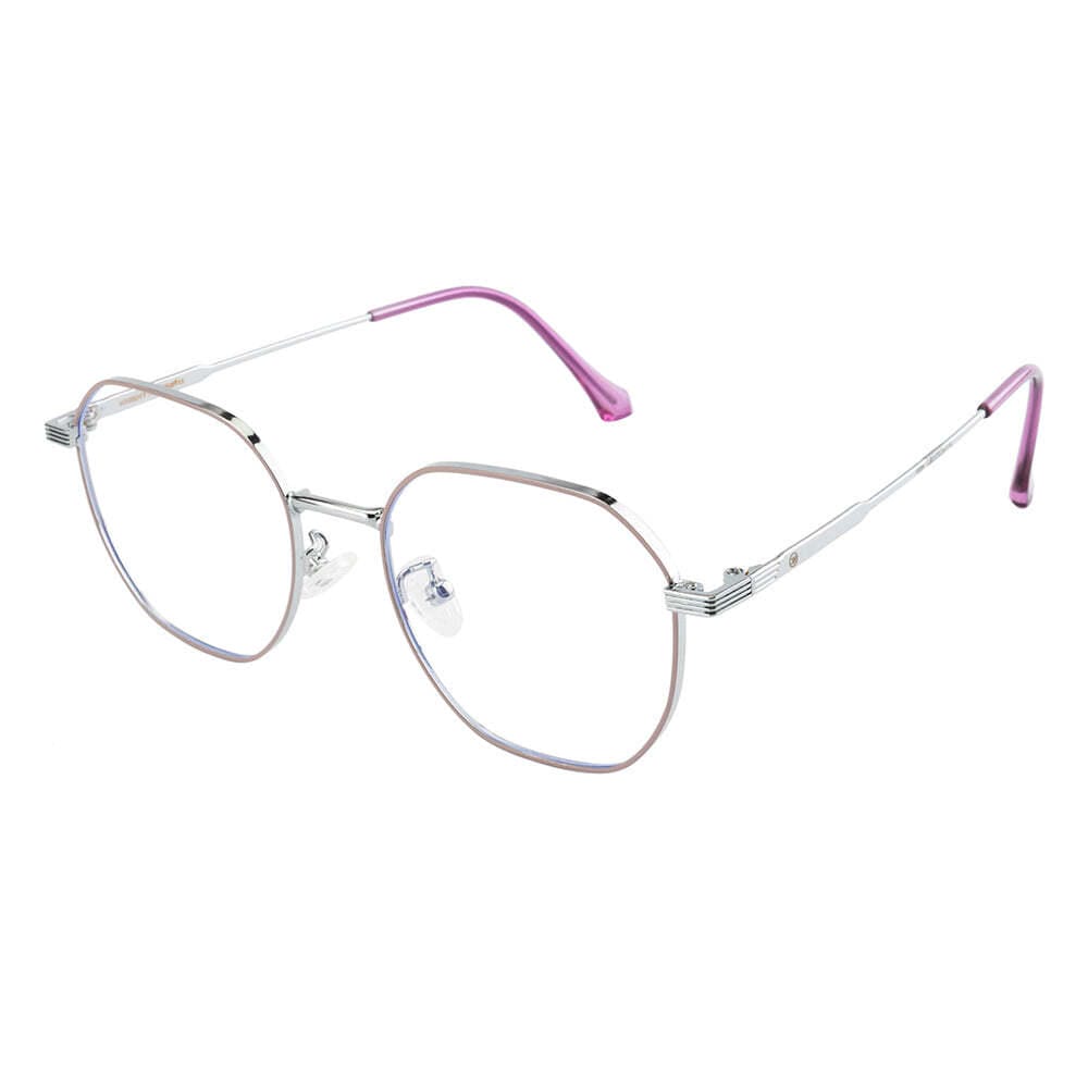 Knight Horse Eyewear – Silver & Purple | Lightweight Stylish Optical Frame