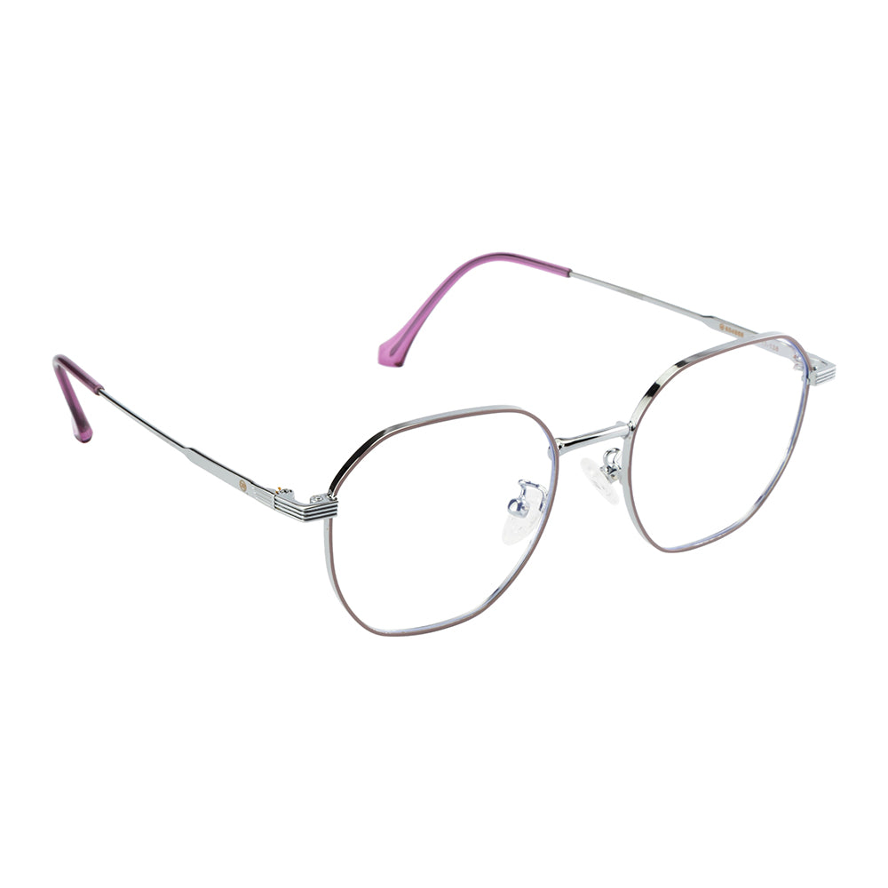 Knight Horse Eyewear – Silver & Purple | Lightweight Stylish Optical Frame